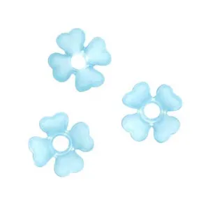 Lucite Babys Breath Tiny Flowers Matte Light Sapphire Blue Light Weight 6mm (10 pcs)