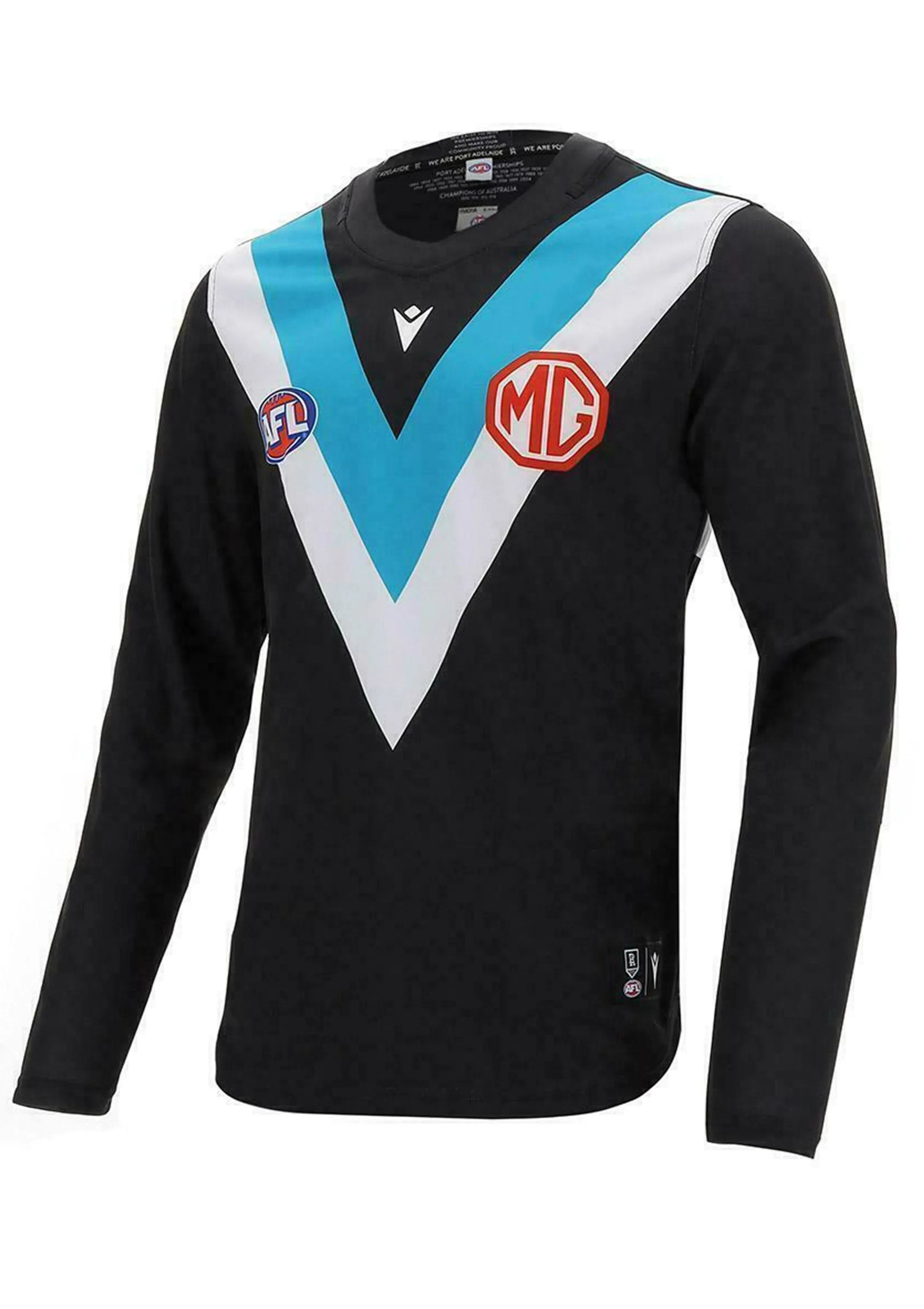 Macron Youth Port Adelaide Home Guernsey Long Sleeve  58542663