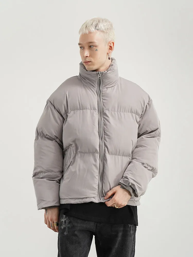 Men Stand-up Collar Bread Padded Jacket For Men