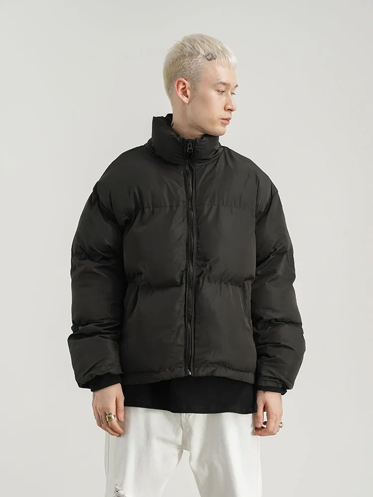 Men Stand-up Collar Bread Padded Jacket For Men