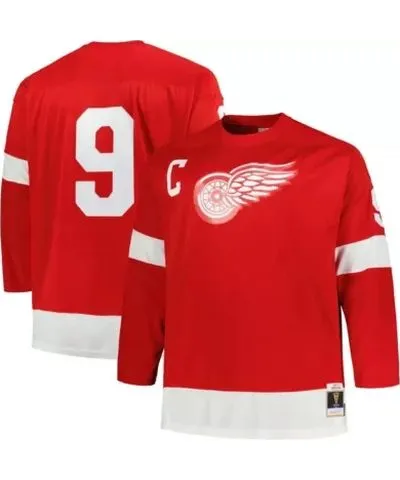 Mitchell & Ness Men's NHL Gordie Howe Detroit Wings Big & Tall 1960 Captain Patch Line Player Jersey