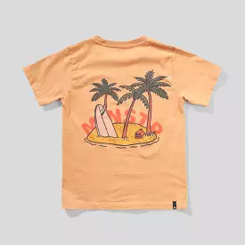 Munster Kids Munisland SS Tee - Lt Mustard