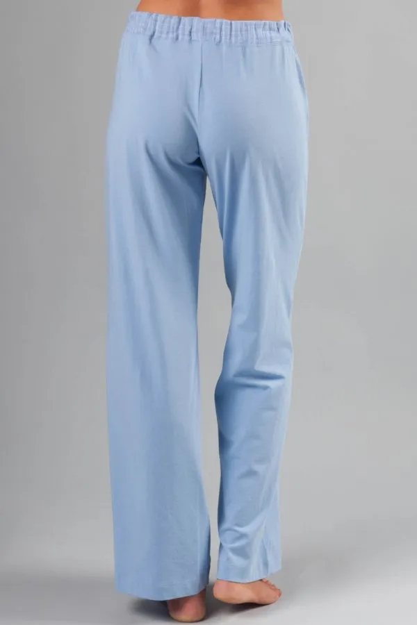 Naked Essential Cotton Stretch Pants with Gauze Trim