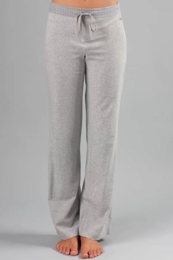 Naked Essential Cotton Stretch Pants with Gauze Trim