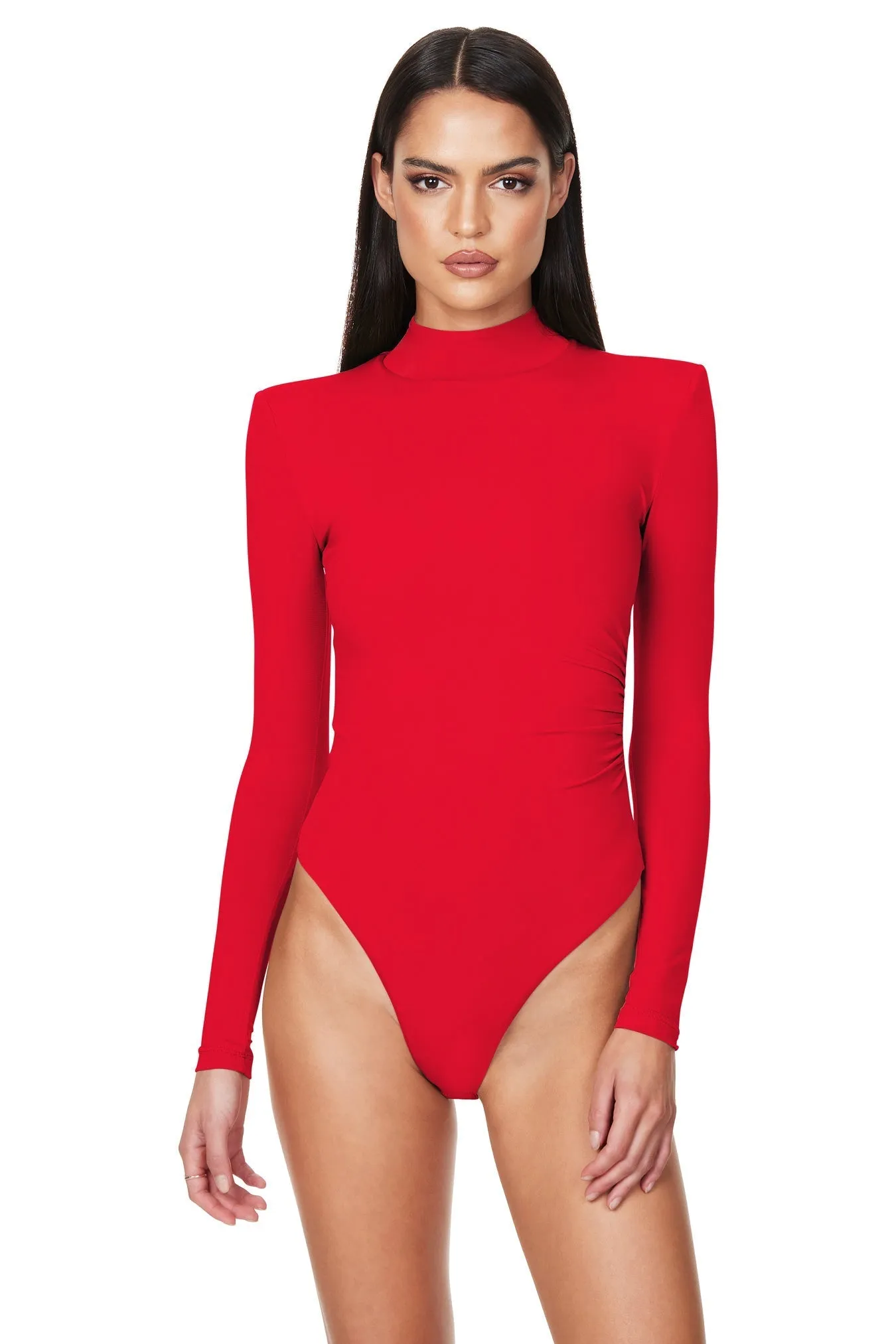 Nookie Anastasia High Neck Bodysuit - Scarlet