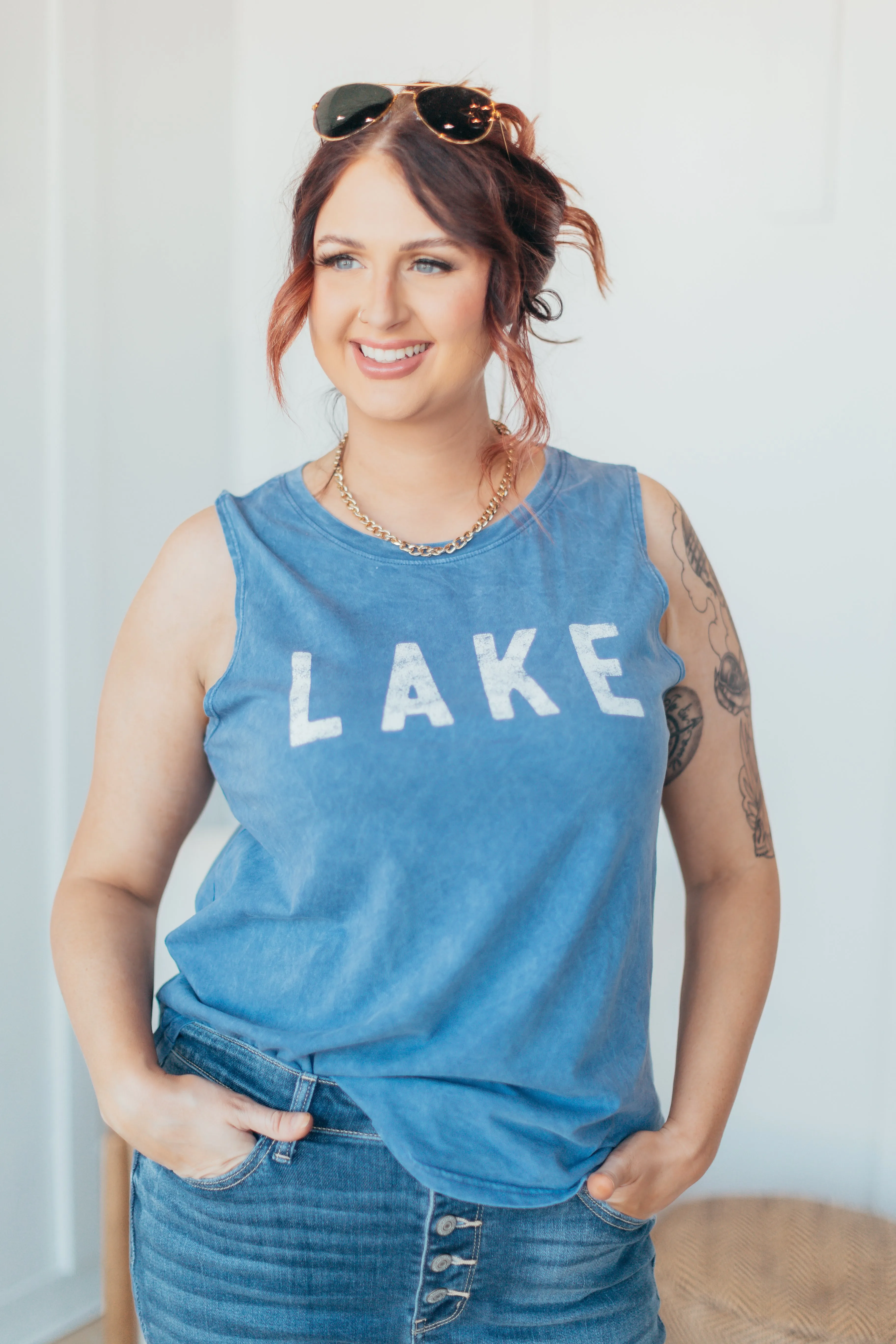 Oat Collective | Lake Mineral Wash Tank Top - 2 Colors