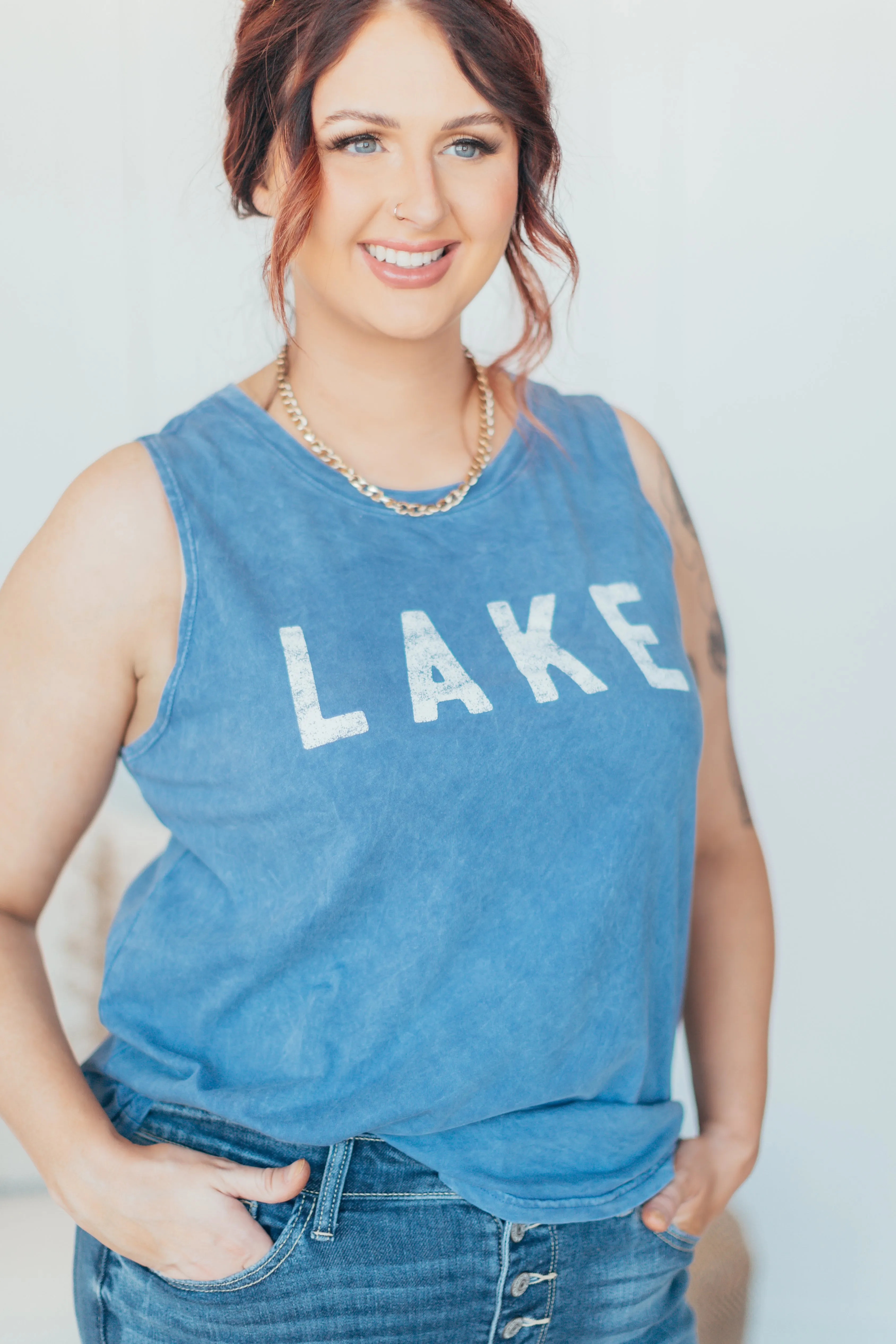 Oat Collective | Lake Mineral Wash Tank Top - 2 Colors