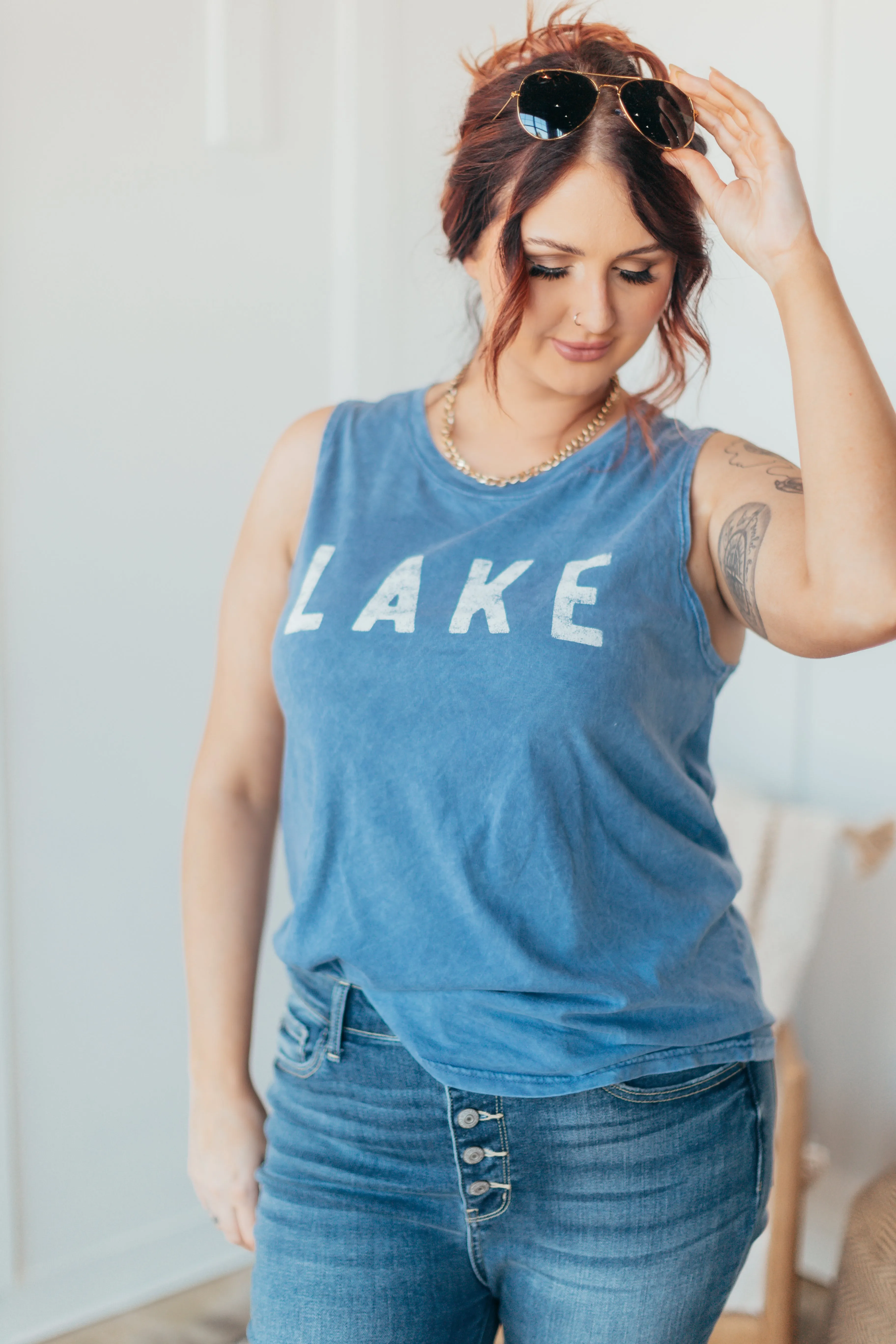 Oat Collective | Lake Mineral Wash Tank Top - 2 Colors