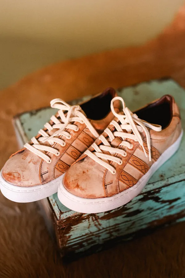 Odessa Leather Striped Sneaker ON SALE NOW: 25% OFF