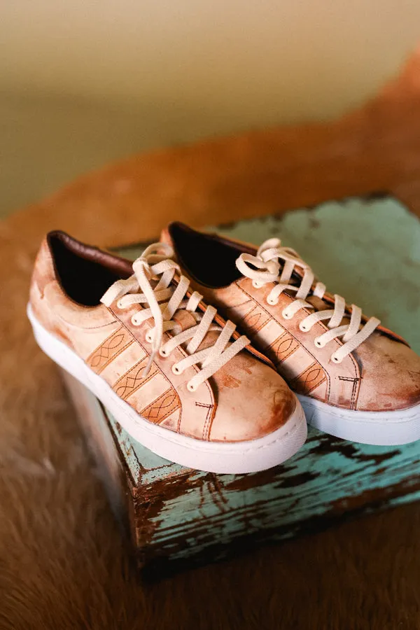 Odessa Leather Striped Sneaker ON SALE NOW: 25% OFF