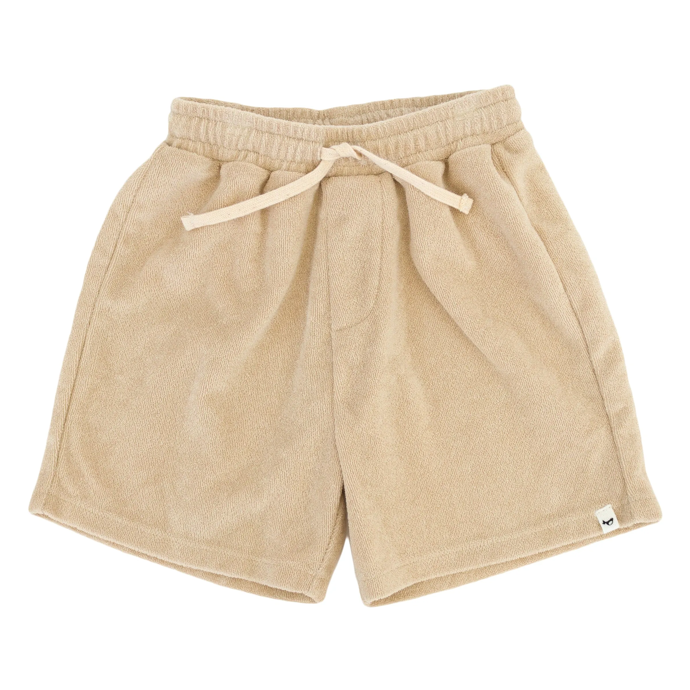 oh baby! Cotton Terry Boys Track Shorts - Sand