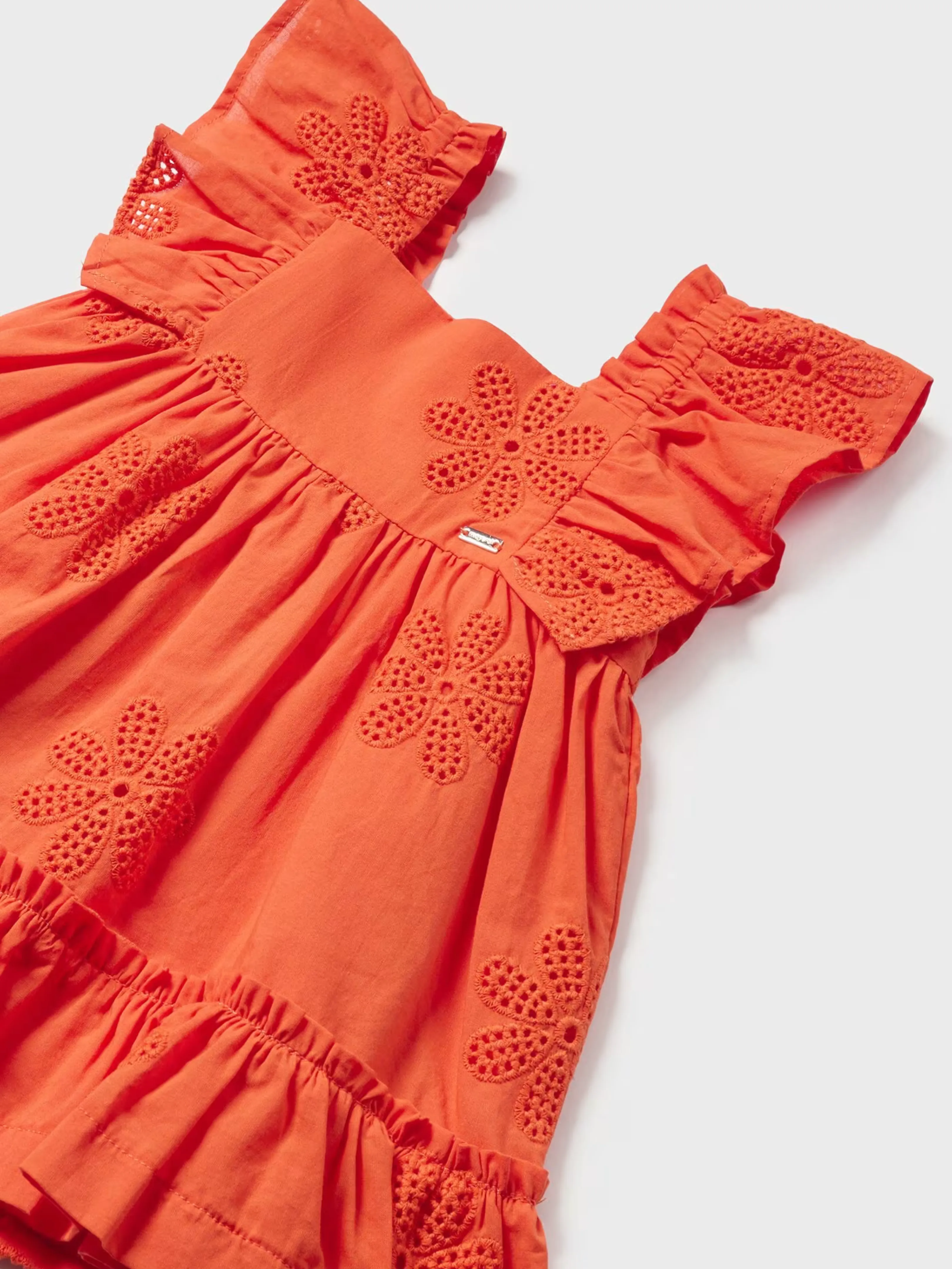 Orange Embroidered Dress