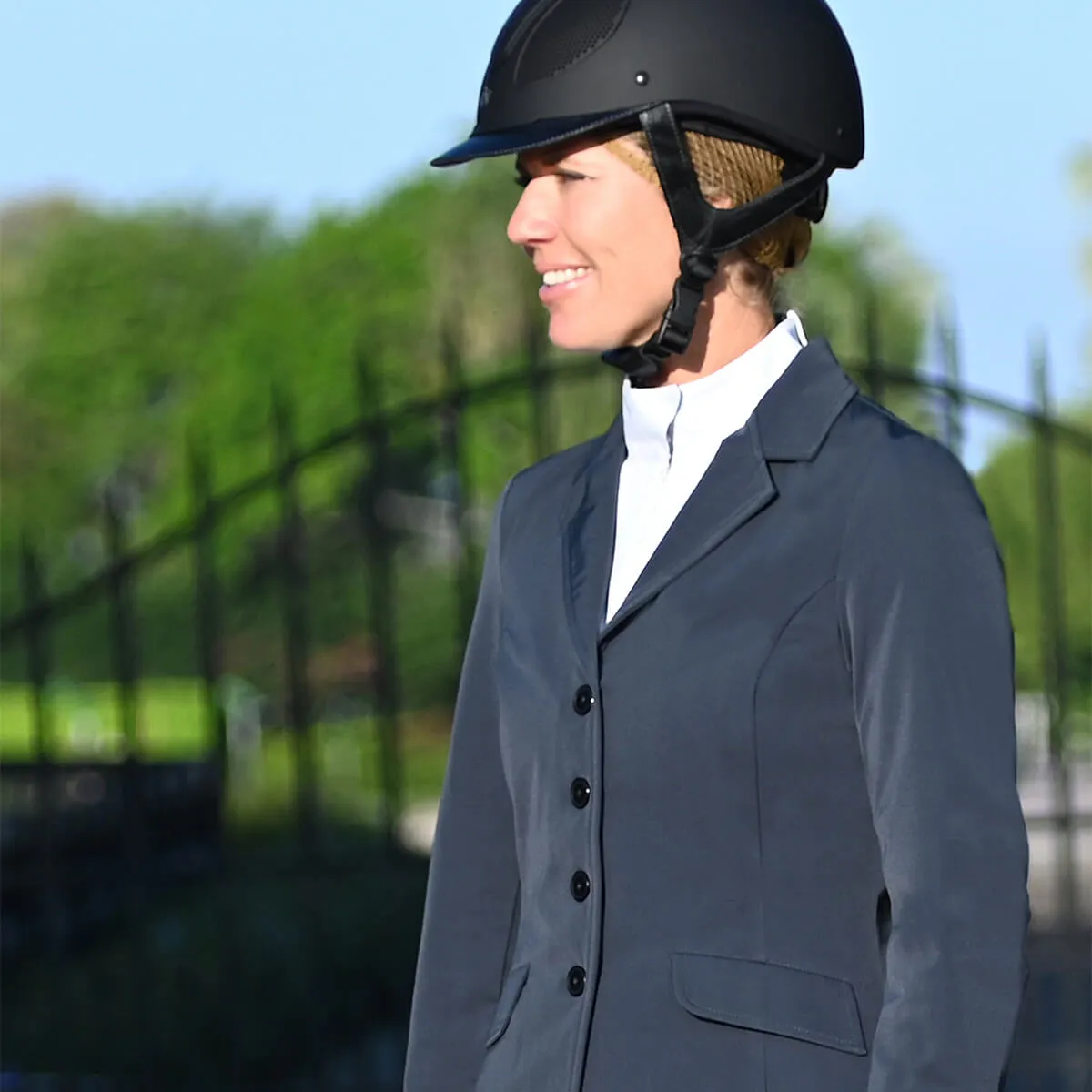 Ovation Destiny 4-Button Show Coat-Navy