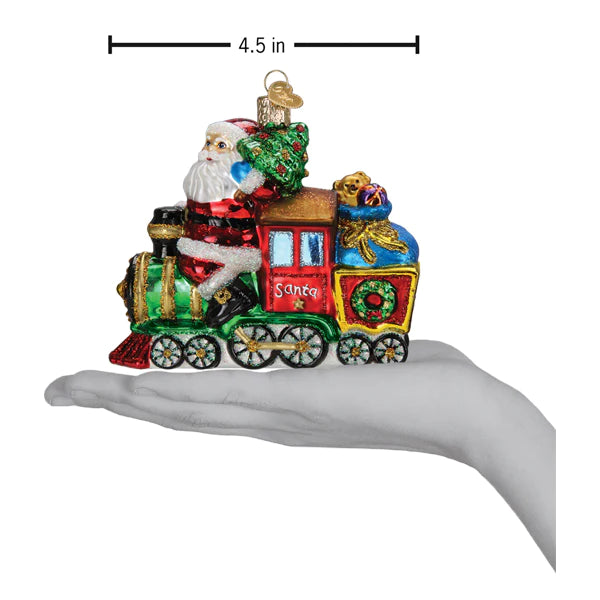 OWC Ornament - Santa on Locomotive