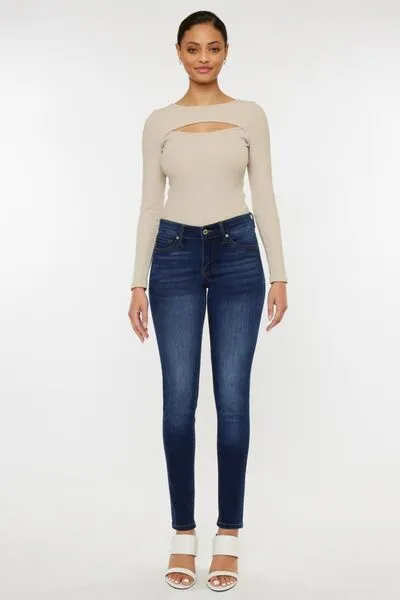 Payton Mid Rise Gradient Skinny Jeans