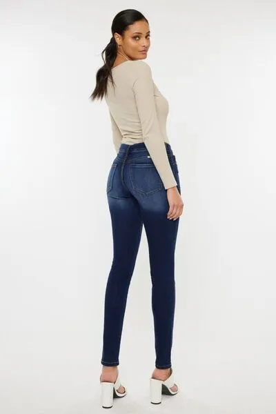 Payton Mid Rise Gradient Skinny Jeans