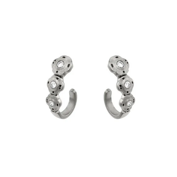 Platinum Flora Earrings