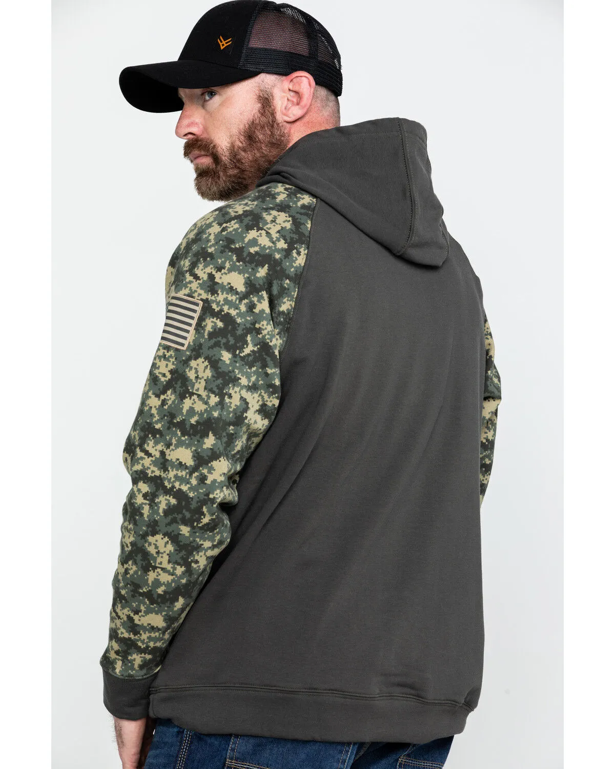 Product Name:  Ariat Men's FR Durastretch Camo Patriot Hoodie Work Sweatshirt - Big