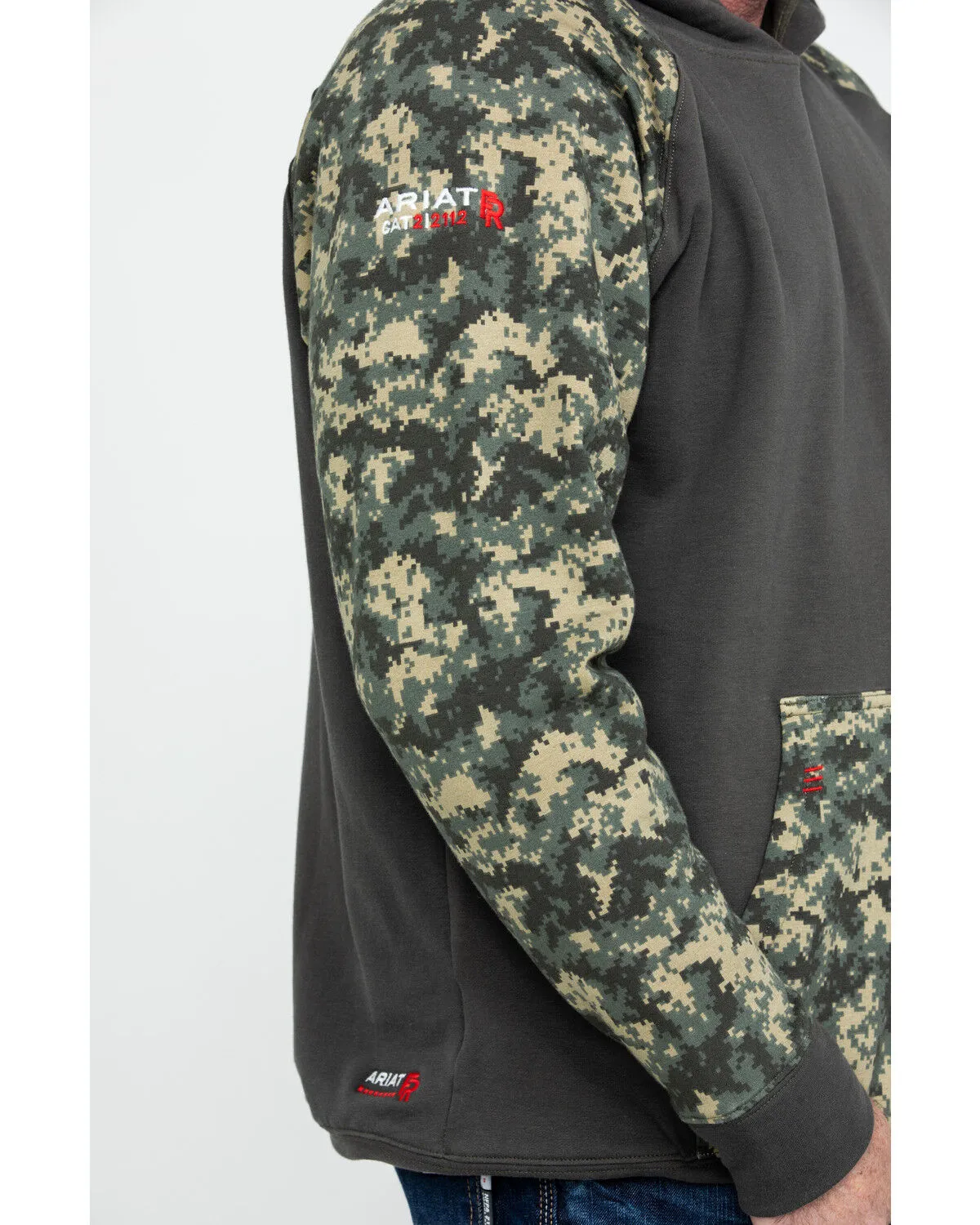 Product Name:  Ariat Men's FR Durastretch Camo Patriot Hoodie Work Sweatshirt - Big