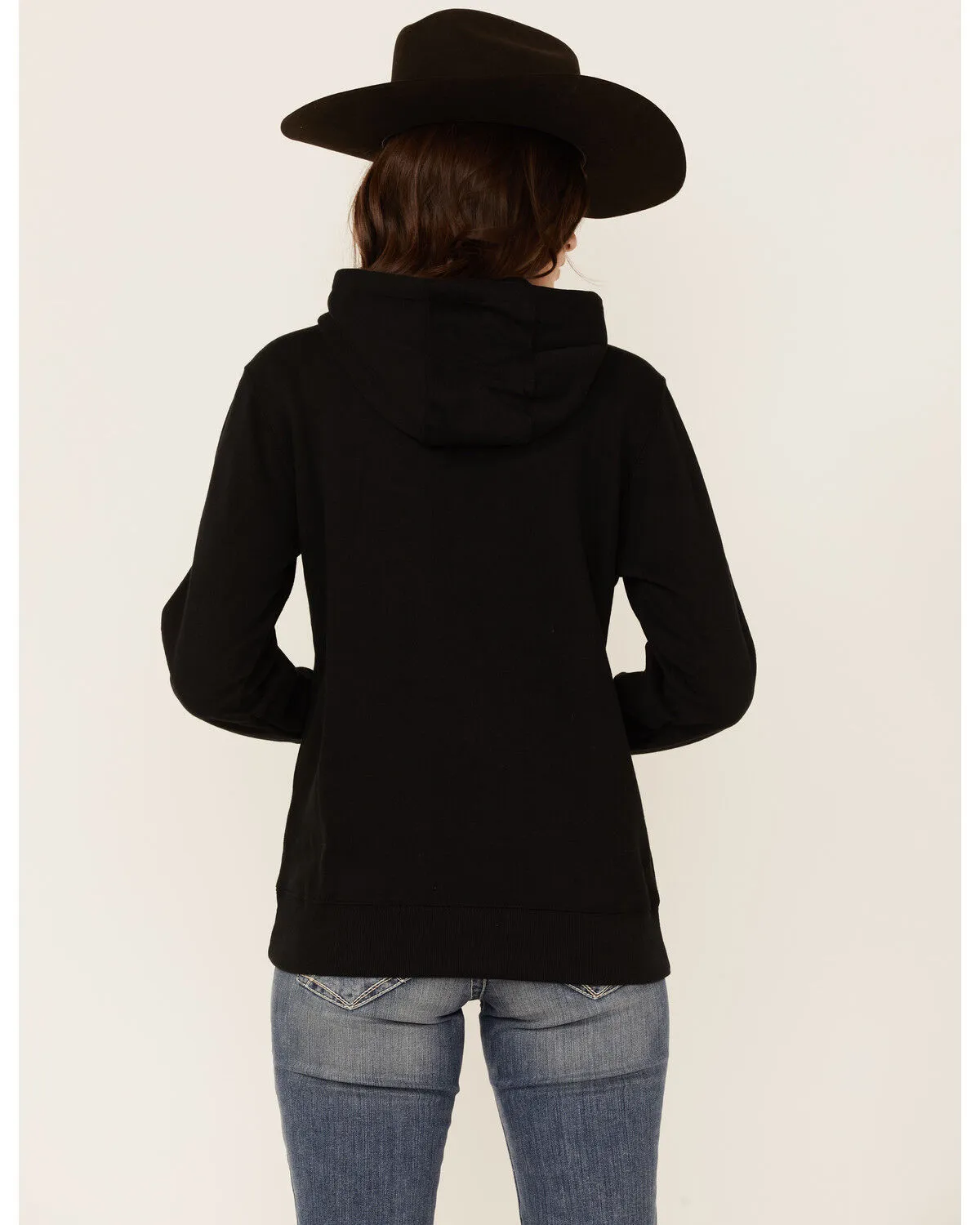 Product Name:  Ariat Women's Black R.E.A.L Mexico Embroidered Logo Pullover Hoodie