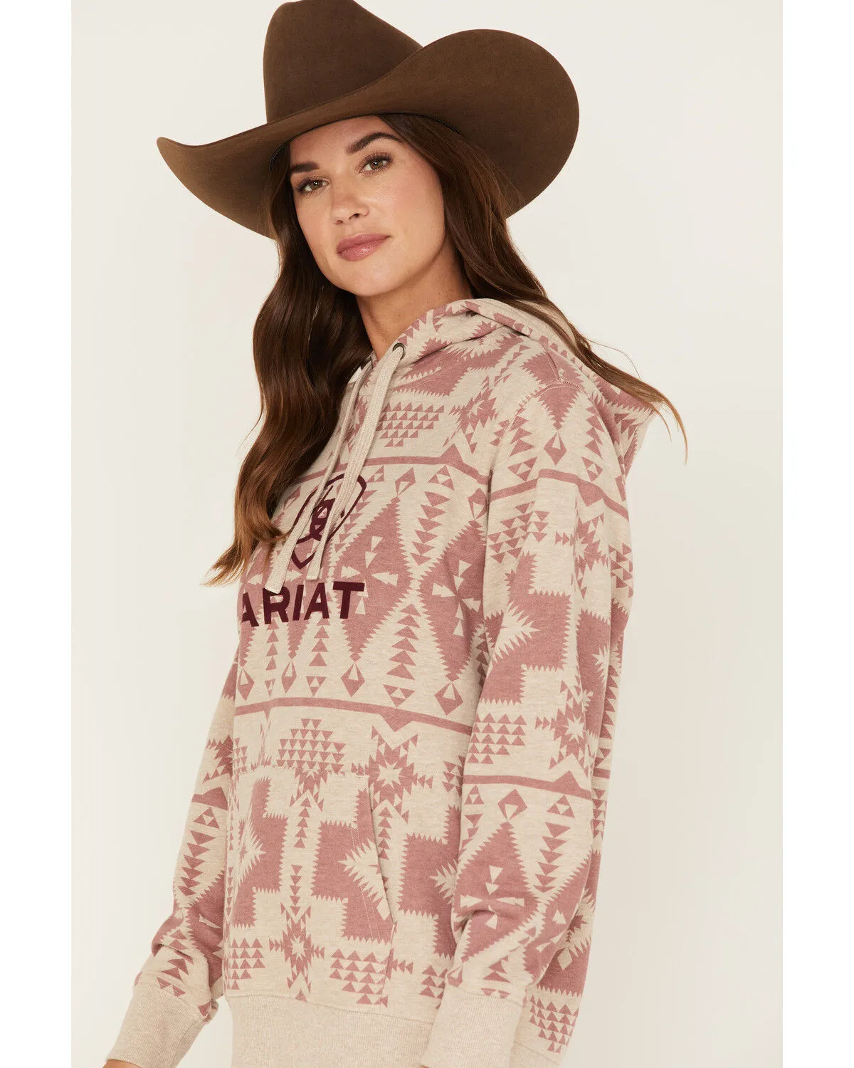 Product Name:  Ariat Women's Boot Barn Exclusive Southwestern Print Logo Graphic Hoodie