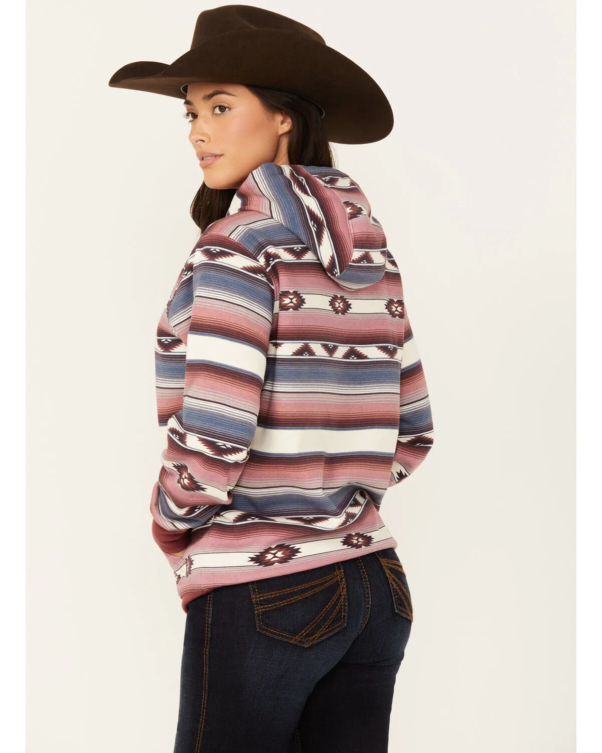 Product Name:  Ariat Women's R.E.A.L Southwestern Brazil Print Logo Hoodie