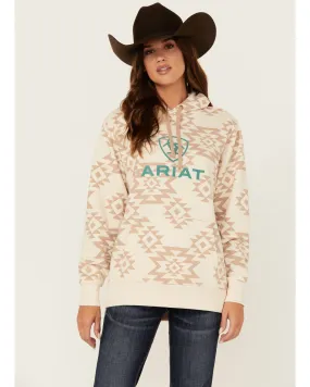 Product Name:  Ariat Women's R.E.A.L Southwestern Print Logo Hoodie