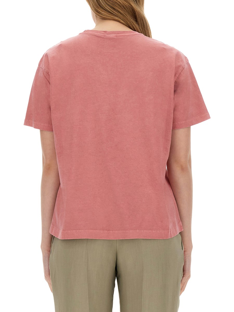 PS BY PAUL SMITH      T-SHIRT IN JERSEY DI COTONE CON STAMPA SUMMER SUN 