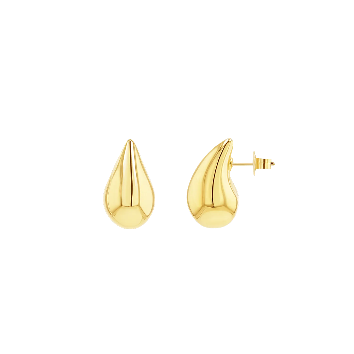 Puff Rain Drop Earrings