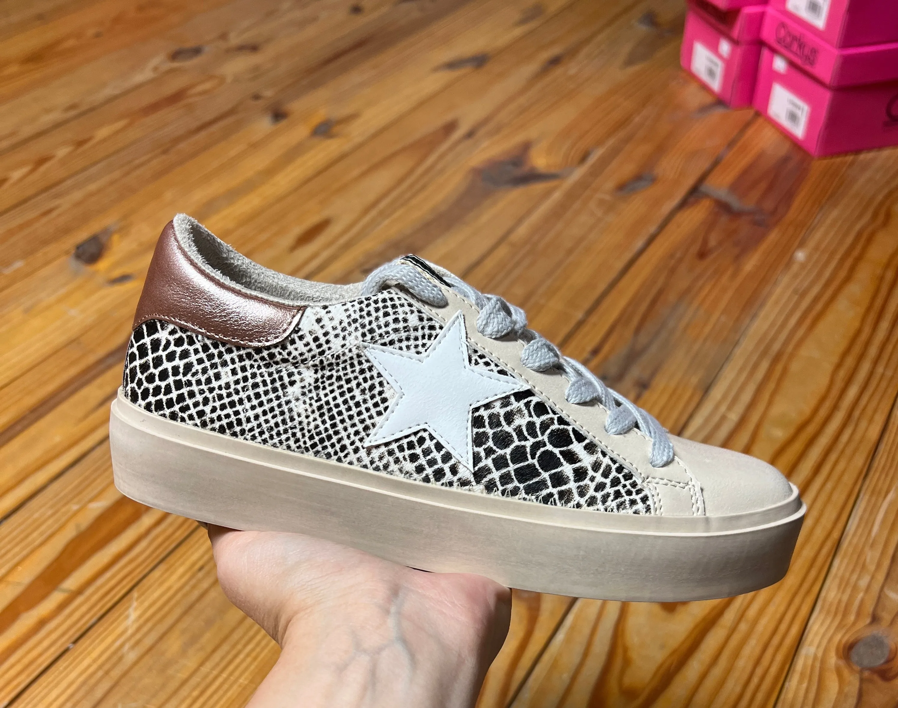 Reba Snake Hair Sneaker