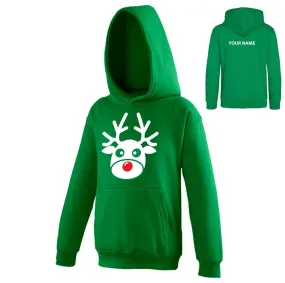 Rudolph Hoodie - Green - Youth