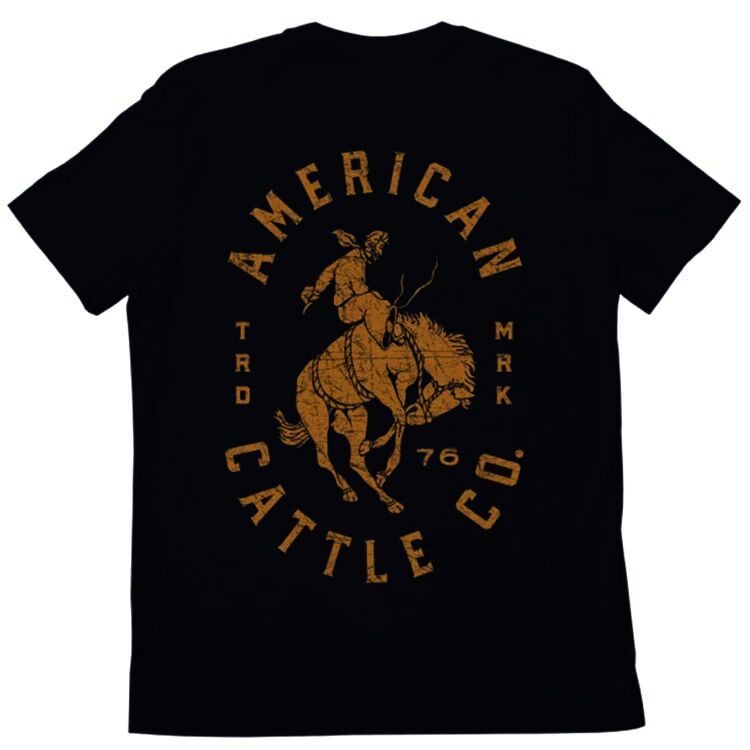 Rural Cloth Men's Bronco TM Tee in Navy Blue