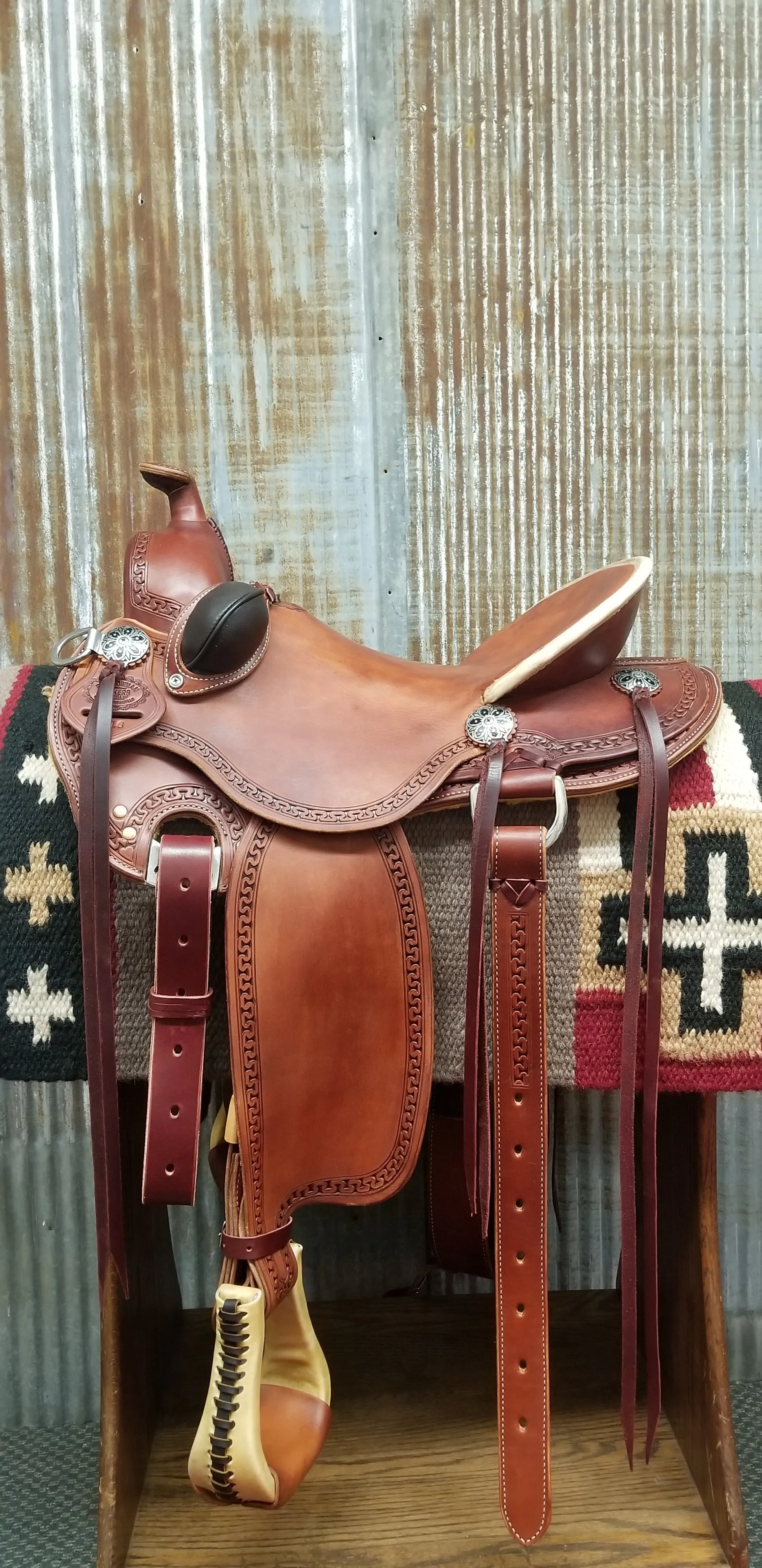 RW Bowman Mike Branch Natural Ride Saddle