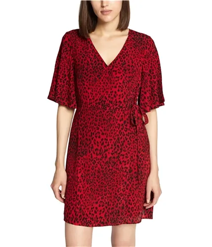 Sanctuary Clothing Womens Leopard Wrap Dress