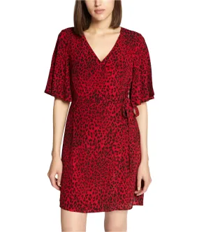 Sanctuary Clothing Womens Leopard Wrap Dress