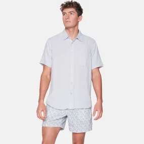 SHORT SLEEVE LINEN BLEND SHIRT