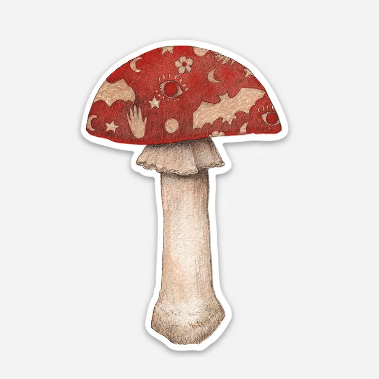 Spooky Mushroom Sticker