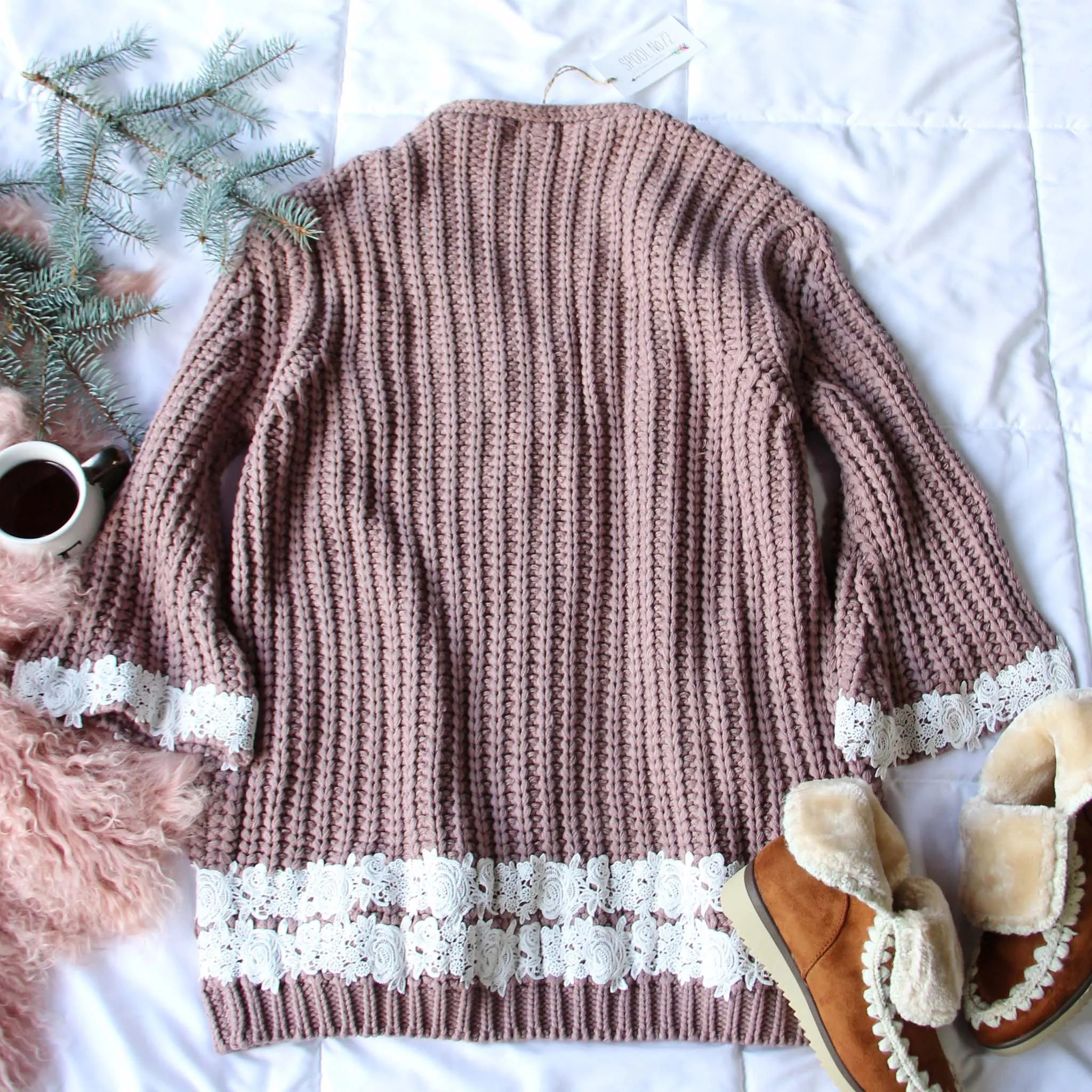 Spool Lux Knit + Lace Sweater