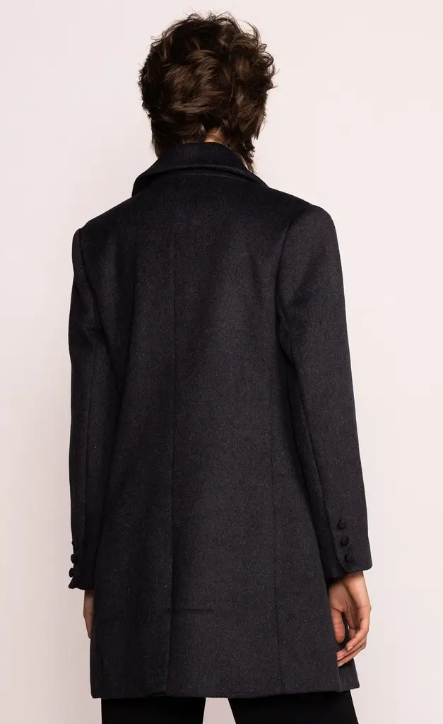 THE VALERIE COAT IN DARK GREY