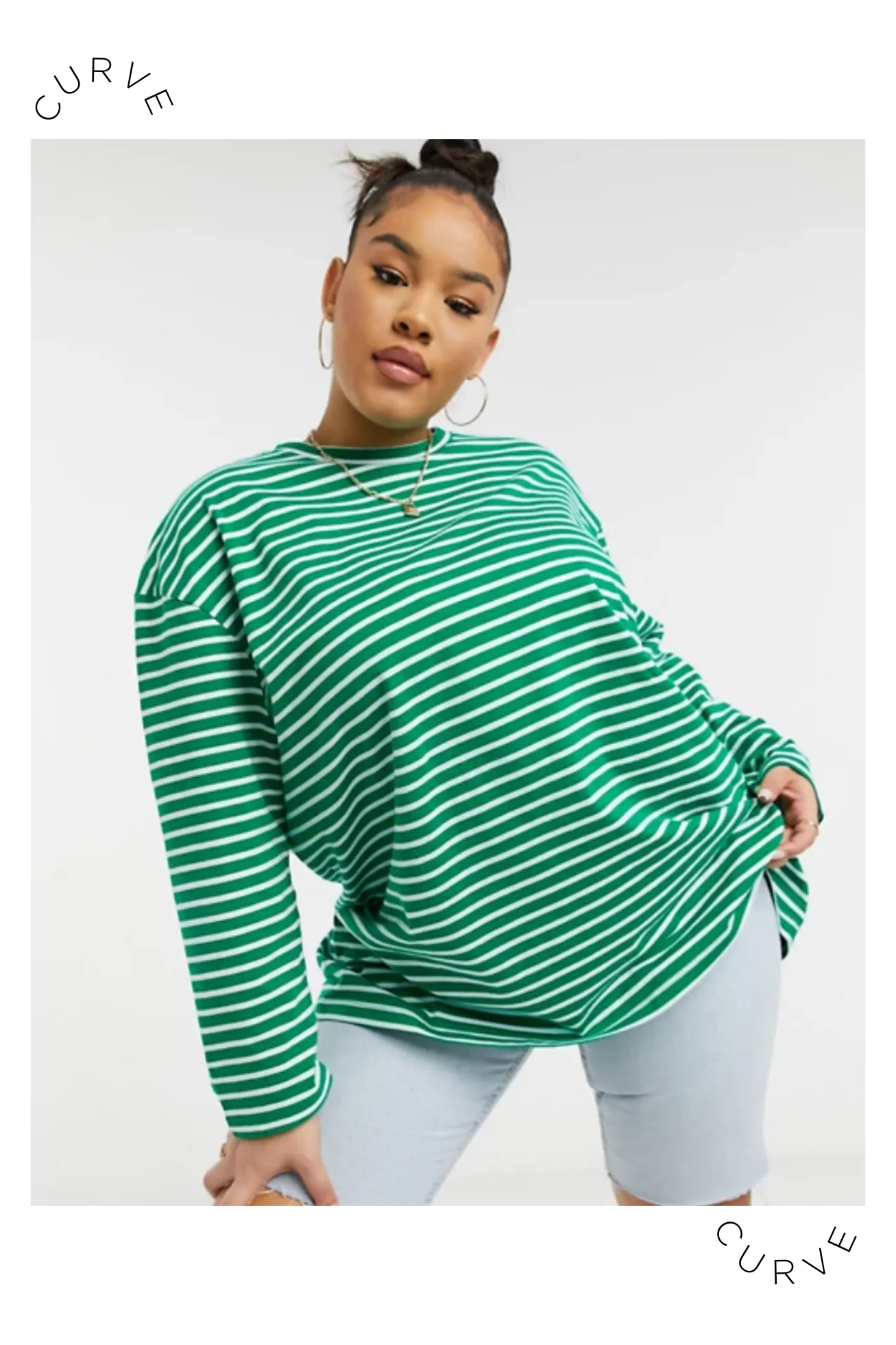 TRIA LONG SLEEVE T-SHIRT - CURVE