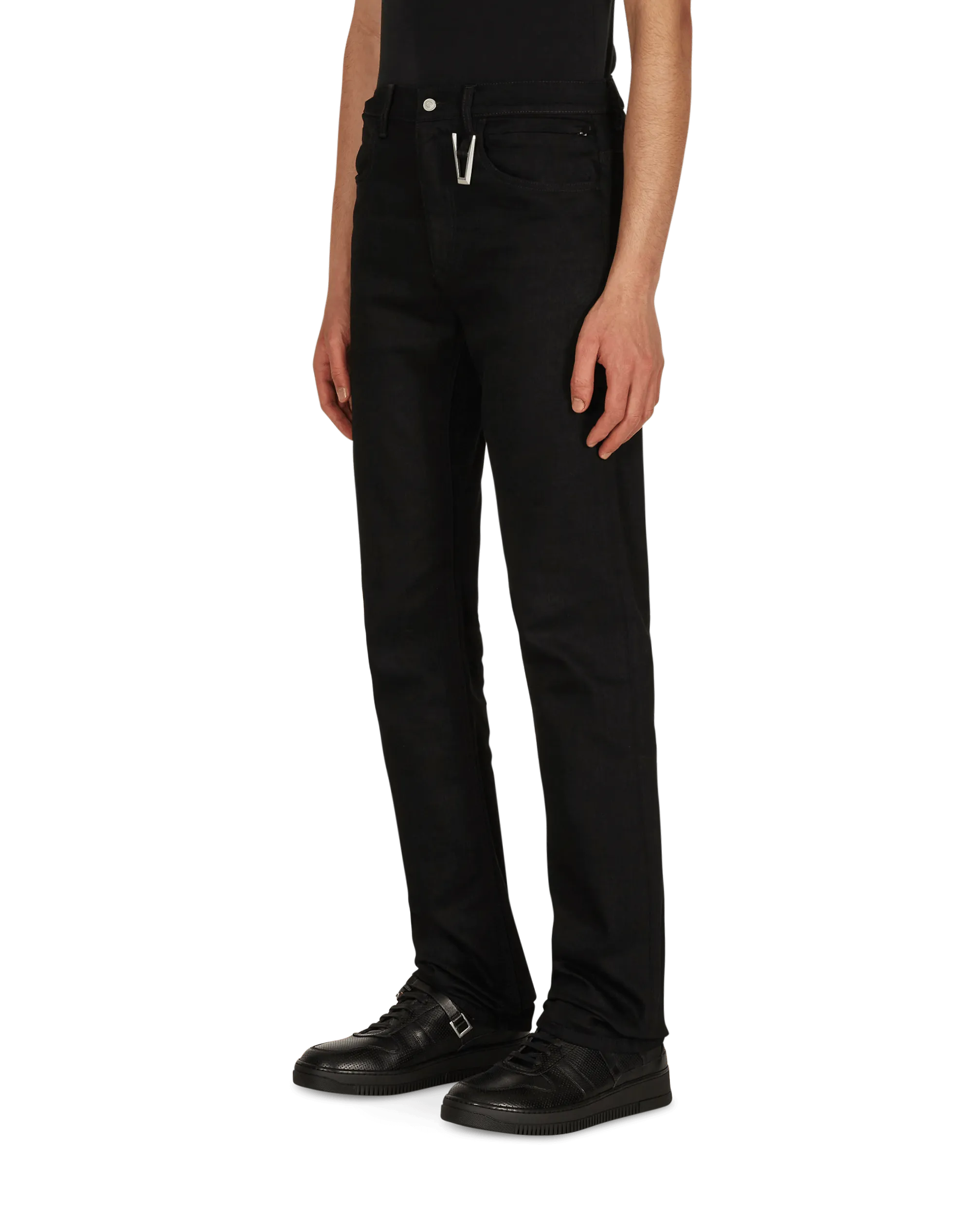True Black 6 Pocket Jeans with Ring Black