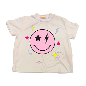 Tweenstyle by Stoopher Celestial Smiley Print S/S Tee