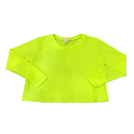 Tweenstyle by Stoopher Neon Yellow Waffle L/S Boxy Tee