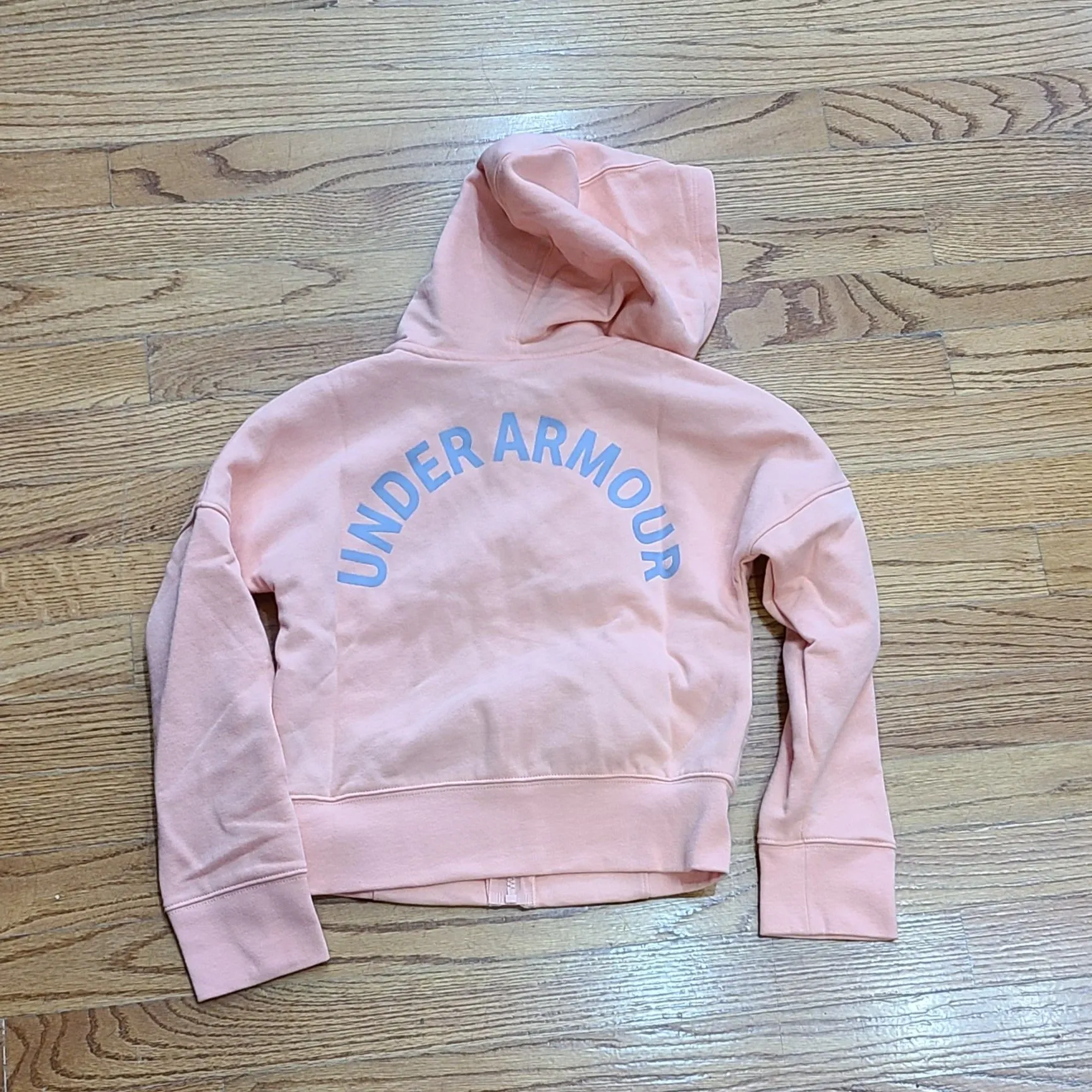 UA Youth Rival FZ Hoodie- Peach