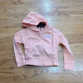 UA Youth Rival FZ Hoodie- Peach