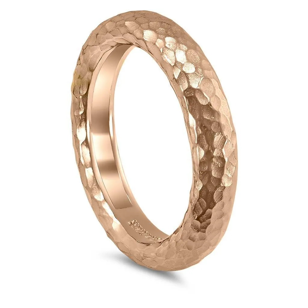 Valentine Organic Texture Wedding Band