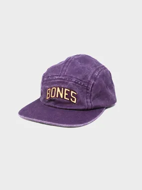 VARSITY BONES 5 PANEL CAP - PURPLE