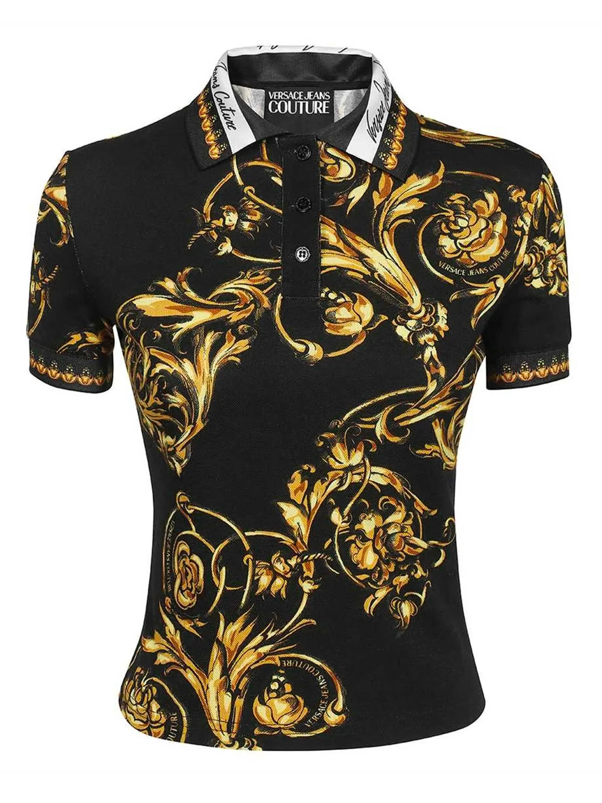 Versace Jeans Couture Barocco-Printed Polo Shirt