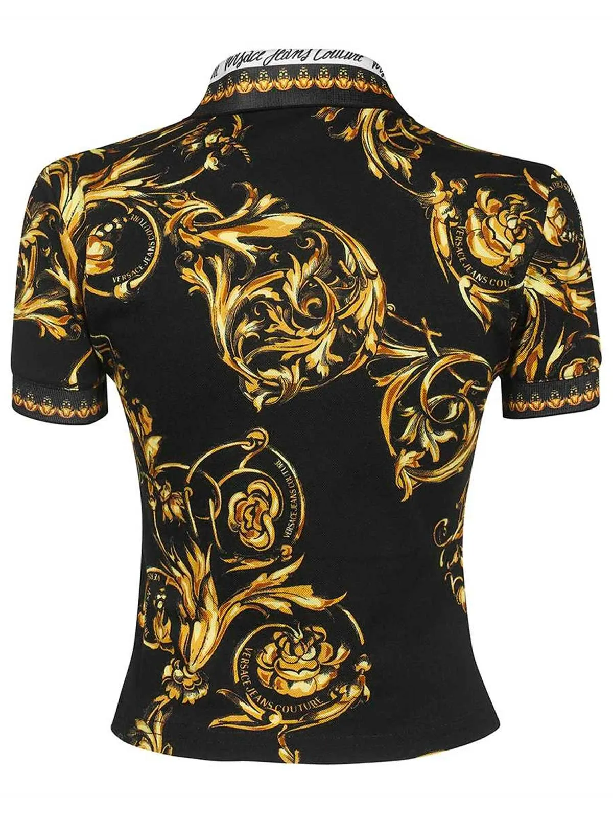 Versace Jeans Couture Barocco-Printed Polo Shirt