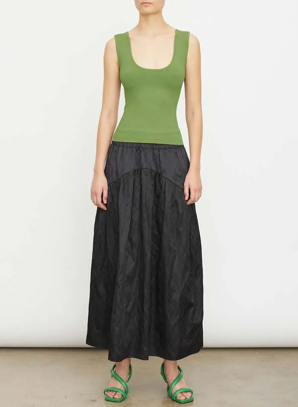 Vince Scoop Neck Tank - Dill